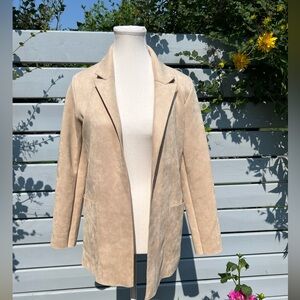 Zara suede cardigan with pockets